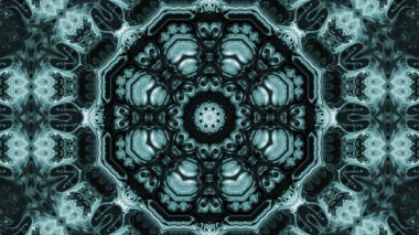 Soyut boya fırça mürekkep patlayabilir formanın düzgün kavramı simetrik desen süs dekoratif Kaleidoscope hareketi geometrik daire ve yıldız şekiller