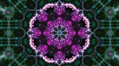 Soyut boya fırça mürekkep patlayabilir formanın düzgün kavramı simetrik desen süs dekoratif Kaleidoscope hareketi geometrik daire ve yıldız şekiller