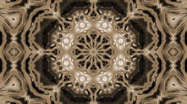 Soyut boya fırça mürekkep patlayabilir formanın düzgün kavramı simetrik desen süs dekoratif Kaleidoscope hareketi geometrik daire ve yıldız şekiller