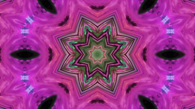 Soyut boya fırça mürekkep patlayabilir formanın düzgün kavramı simetrik desen süs dekoratif Kaleidoscope hareketi geometrik daire ve yıldız şekiller