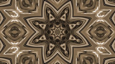 Soyut boya fırça mürekkep patlayabilir formanın düzgün kavramı simetrik desen süs dekoratif Kaleidoscope hareketi geometrik daire ve yıldız şekiller