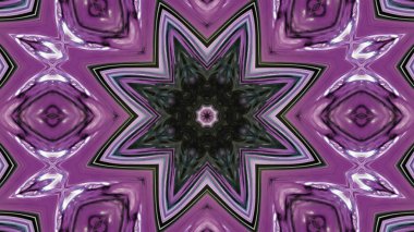 Soyut boya fırça mürekkep patlayabilir formanın düzgün kavramı simetrik desen süs dekoratif Kaleidoscope hareketi geometrik daire ve yıldız şekiller