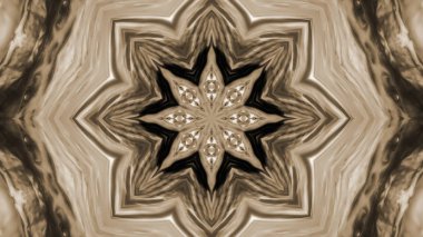 Soyut boya fırça mürekkep patlayabilir formanın düzgün kavramı simetrik desen süs dekoratif Kaleidoscope hareketi geometrik daire ve yıldız şekiller