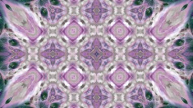 Soyut boya fırça mürekkep patlayabilir formanın düzgün kavramı simetrik desen süs dekoratif Kaleidoscope hareketi geometrik daire ve yıldız şekiller