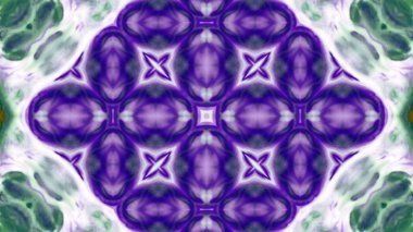 Soyut boya fırça mürekkep patlayabilir formanın düzgün kavramı simetrik desen süs dekoratif Kaleidoscope hareketi geometrik daire ve yıldız şekiller