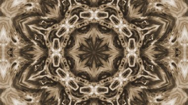 Soyut boya fırça mürekkep patlayabilir formanın düzgün kavramı simetrik desen süs dekoratif Kaleidoscope hareketi geometrik daire ve yıldız şekiller