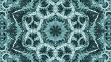 Soyut boya fırça mürekkep patlayabilir formanın düzgün kavramı simetrik desen süs dekoratif Kaleidoscope hareketi geometrik daire ve yıldız şekiller