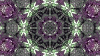 Soyut boya fırça mürekkep patlayabilir formanın düzgün kavramı simetrik desen süs dekoratif Kaleidoscope hareketi geometrik daire ve yıldız şekiller