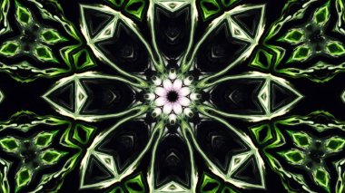 Soyut boya fırça mürekkep patlayabilir formanın düzgün kavramı simetrik desen süs dekoratif Kaleidoscope hareketi geometrik daire ve yıldız şekiller