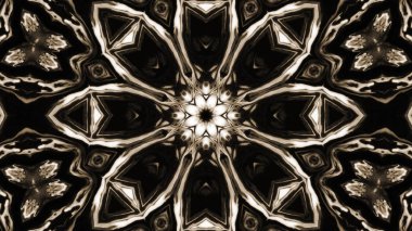 Soyut boya fırça mürekkep patlayabilir formanın düzgün kavramı simetrik desen süs dekoratif Kaleidoscope hareketi geometrik daire ve yıldız şekiller