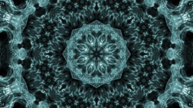 Soyut boya fırça mürekkep patlayabilir formanın düzgün kavramı simetrik desen süs dekoratif Kaleidoscope hareketi geometrik daire ve yıldız şekiller