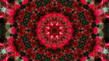 Soyut boya fırça mürekkep patlayabilir formanın düzgün kavramı simetrik desen süs dekoratif Kaleidoscope hareketi geometrik daire ve yıldız şekiller