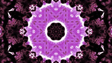 Soyut boya fırça mürekkep patlayabilir formanın düzgün kavramı simetrik desen süs dekoratif Kaleidoscope hareketi geometrik daire ve yıldız şekiller