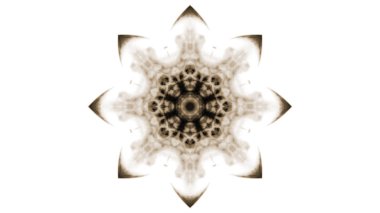 Soyut boya fırça mürekkep patlayabilir formanın düzgün kavramı simetrik desen süs dekoratif Kaleidoscope hareketi geometrik daire ve yıldız şekiller