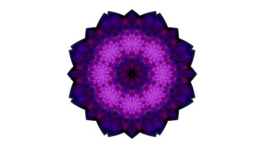 Soyut boya fırça mürekkep patlayabilir formanın düzgün kavramı simetrik desen süs dekoratif Kaleidoscope hareketi geometrik daire ve yıldız şekiller