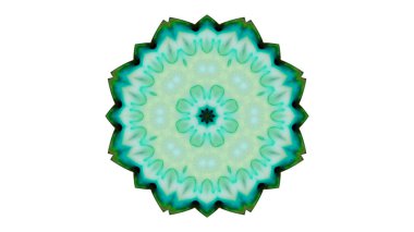 Soyut boya fırça mürekkep patlayabilir formanın düzgün kavramı simetrik desen süs dekoratif Kaleidoscope hareketi geometrik daire ve yıldız şekiller