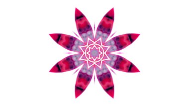 Soyut boya fırça mürekkep patlayabilir formanın düzgün kavramı simetrik desen süs dekoratif Kaleidoscope hareketi geometrik daire ve yıldız şekiller