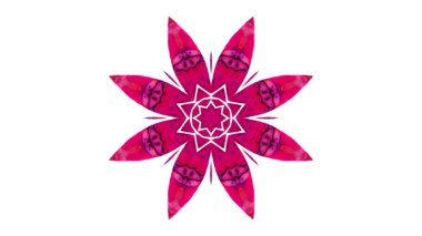 Soyut boya fırça mürekkep patlayabilir formanın düzgün kavramı simetrik desen süs dekoratif Kaleidoscope hareketi geometrik daire ve yıldız şekiller