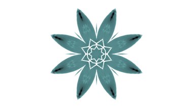 Soyut boya fırça mürekkep patlayabilir formanın düzgün kavramı simetrik desen süs dekoratif Kaleidoscope hareketi geometrik daire ve yıldız şekiller