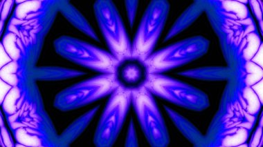 Soyut boya fırça mürekkep patlayabilir formanın düzgün kavramı simetrik desen süs dekoratif Kaleidoscope hareketi geometrik daire ve yıldız şekiller