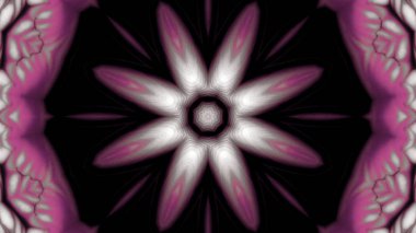 Soyut boya fırça mürekkep patlayabilir formanın düzgün kavramı simetrik desen süs dekoratif Kaleidoscope hareketi geometrik daire ve yıldız şekiller