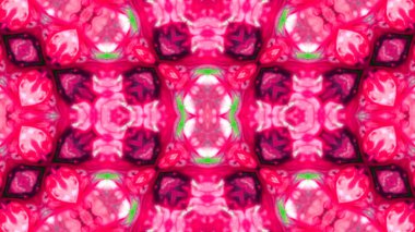 Soyut boya fırça mürekkep patlayabilir formanın düzgün kavramı simetrik desen süs dekoratif Kaleidoscope hareketi geometrik daire ve yıldız şekiller