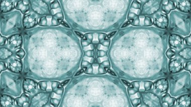 Soyut boya fırça mürekkep patlayabilir formanın düzgün kavramı simetrik desen süs dekoratif Kaleidoscope hareketi geometrik daire ve yıldız şekiller