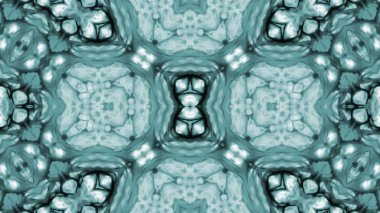 Soyut boya fırça mürekkep patlayabilir formanın düzgün kavramı simetrik desen süs dekoratif Kaleidoscope hareketi geometrik daire ve yıldız şekiller