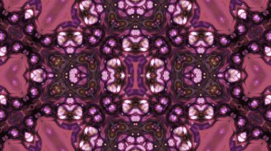 Soyut boya fırça mürekkep patlayabilir formanın düzgün kavramı simetrik desen süs dekoratif Kaleidoscope hareketi geometrik daire ve yıldız şekiller