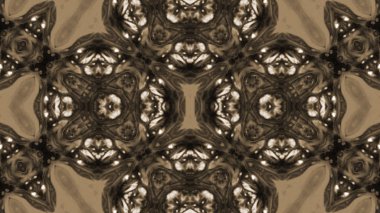 Soyut boya fırça mürekkep patlayabilir formanın düzgün kavramı simetrik desen süs dekoratif Kaleidoscope hareketi geometrik daire ve yıldız şekiller