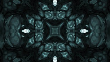 Soyut boya fırça mürekkep patlayabilir formanın düzgün kavramı simetrik desen süs dekoratif Kaleidoscope hareketi geometrik daire ve yıldız şekiller