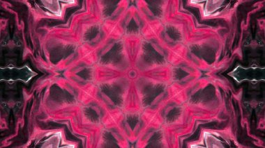 Soyut boya fırça mürekkep patlayabilir formanın düzgün kavramı simetrik desen süs dekoratif Kaleidoscope hareketi geometrik daire ve yıldız şekiller