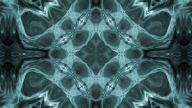 Soyut boya fırça mürekkep patlayabilir formanın düzgün kavramı simetrik desen süs dekoratif Kaleidoscope hareketi geometrik daire ve yıldız şekiller