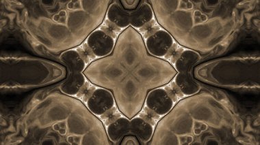 Soyut boya fırça mürekkep patlayabilir formanın düzgün kavramı simetrik desen süs dekoratif Kaleidoscope hareketi geometrik daire ve yıldız şekiller