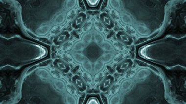 Soyut boya fırça mürekkep patlayabilir formanın düzgün kavramı simetrik desen süs dekoratif Kaleidoscope hareketi geometrik daire ve yıldız şekiller