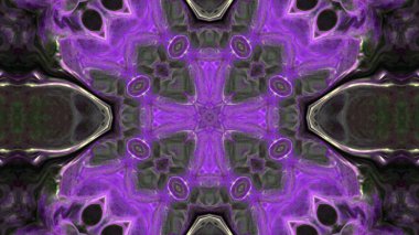 Soyut boya fırça mürekkep patlayabilir formanın düzgün kavramı simetrik desen süs dekoratif Kaleidoscope hareketi geometrik daire ve yıldız şekiller