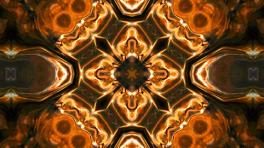 Soyut boya fırça mürekkep patlayabilir formanın düzgün kavramı simetrik desen süs dekoratif Kaleidoscope hareketi geometrik daire ve yıldız şekiller