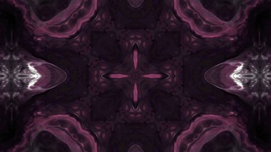 Soyut boya fırça mürekkep patlayabilir formanın düzgün kavramı simetrik desen süs dekoratif Kaleidoscope hareketi geometrik daire ve yıldız şekiller