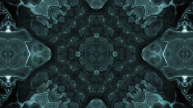 Soyut boya fırça mürekkep patlayabilir formanın düzgün kavramı simetrik desen süs dekoratif Kaleidoscope hareketi geometrik daire ve yıldız şekiller