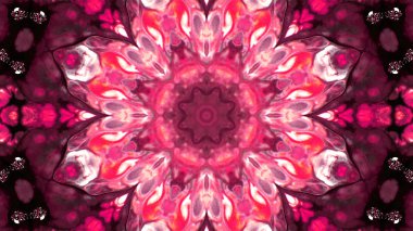 Soyut boya fırça mürekkep patlayabilir formanın düzgün kavramı simetrik desen süs dekoratif Kaleidoscope hareketi geometrik daire ve yıldız şekiller