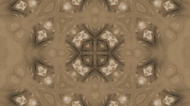 Soyut boya fırça mürekkep patlayabilir formanın düzgün kavramı simetrik desen süs dekoratif Kaleidoscope hareketi geometrik daire ve yıldız şekiller