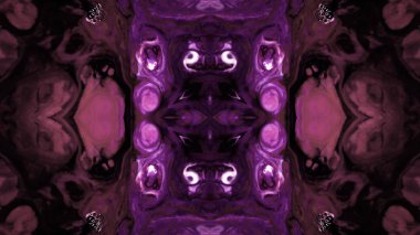 Soyut boya fırça mürekkep patlayabilir formanın düzgün kavramı simetrik desen süs dekoratif Kaleidoscope hareketi geometrik daire ve yıldız şekiller