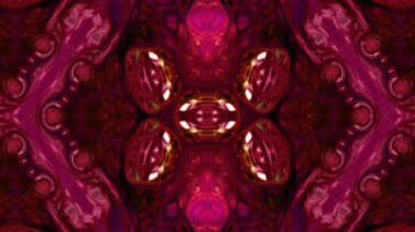 Soyut boya fırça mürekkep patlayabilir formanın düzgün kavramı simetrik desen süs dekoratif Kaleidoscope hareketi geometrik daire ve yıldız şekiller