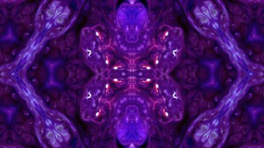 Soyut boya fırça mürekkep patlayabilir formanın düzgün kavramı simetrik desen süs dekoratif Kaleidoscope hareketi geometrik daire ve yıldız şekiller