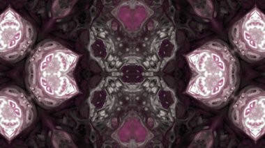 Soyut boya fırça mürekkep patlayabilir formanın düzgün kavramı simetrik desen süs dekoratif Kaleidoscope hareketi geometrik daire ve yıldız şekiller