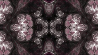 Soyut boya fırça mürekkep patlayabilir formanın düzgün kavramı simetrik desen süs dekoratif Kaleidoscope hareketi geometrik daire ve yıldız şekiller