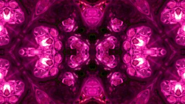 Soyut boya fırça mürekkep patlayabilir formanın düzgün kavramı simetrik desen süs dekoratif Kaleidoscope hareketi geometrik daire ve yıldız şekiller