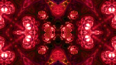 Soyut boya fırça mürekkep patlayabilir formanın düzgün kavramı simetrik desen süs dekoratif Kaleidoscope hareketi geometrik daire ve yıldız şekiller