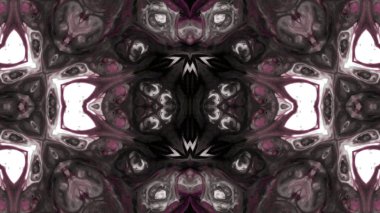 Soyut boya fırça mürekkep patlayabilir formanın düzgün kavramı simetrik desen süs dekoratif Kaleidoscope hareketi geometrik daire ve yıldız şekiller