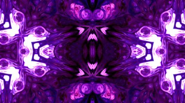 Soyut boya fırça mürekkep patlayabilir formanın düzgün kavramı simetrik desen süs dekoratif Kaleidoscope hareketi geometrik daire ve yıldız şekiller